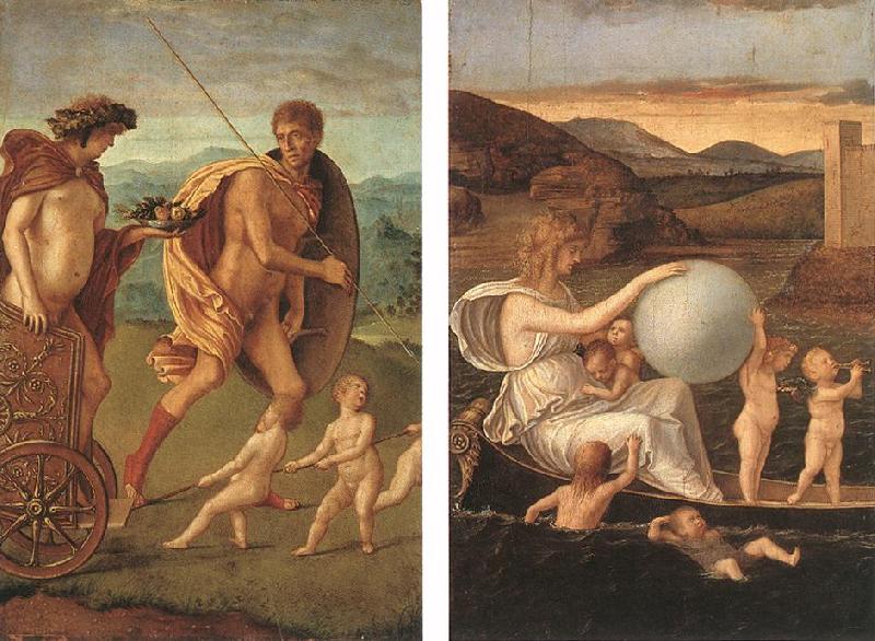 BELLINI, Giovanni Four Allegories: Perseverance and Fortune  ff